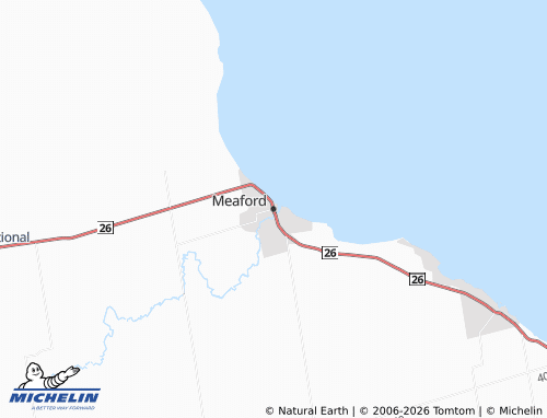Carte MICHELIN Meaford - ViaMichelin