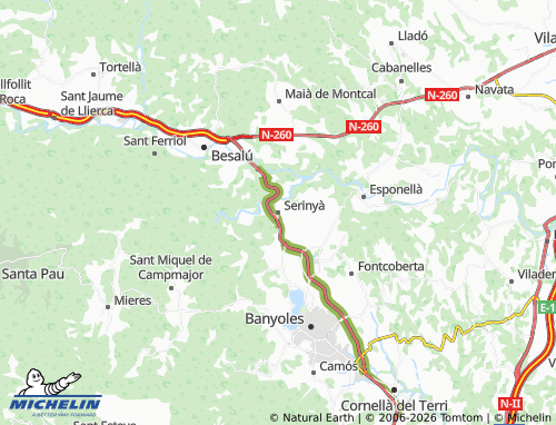 Mapa MICHELIN Serinyà - ViaMichelin