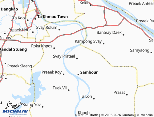 Kaart MICHELIN Svay Prateal - ViaMichelin