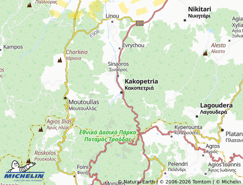 Mapa MICHELIN Kakopetria - ViaMichelin