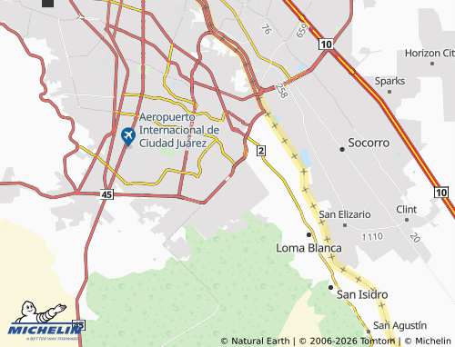 MICHELIN Parque Industrial Intermex 3 map - ViaMichelin