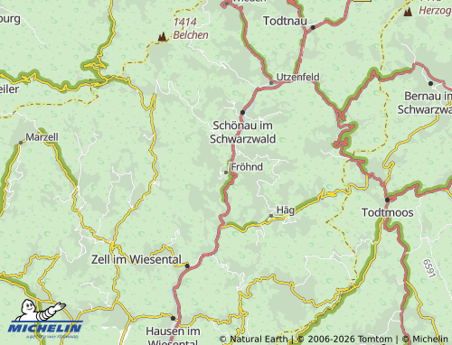 MICHELIN Fröhnd map - ViaMichelin