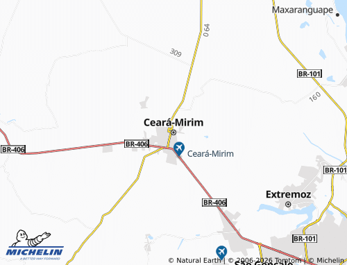 Mappa MICHELIN Ceará-Mirim - ViaMichelin