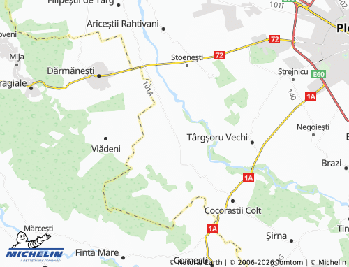 MICHELIN-Landkarte Mănești - ViaMichelin