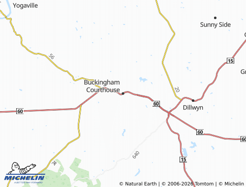 Mappa MICHELIN Buckingham Courthouse - ViaMichelin