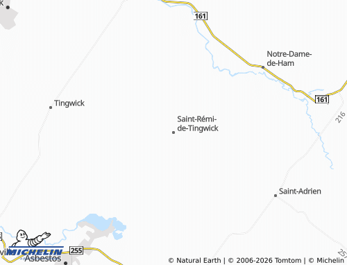 MICHELIN Saint-Rémi-de-Tingwick map - ViaMichelin