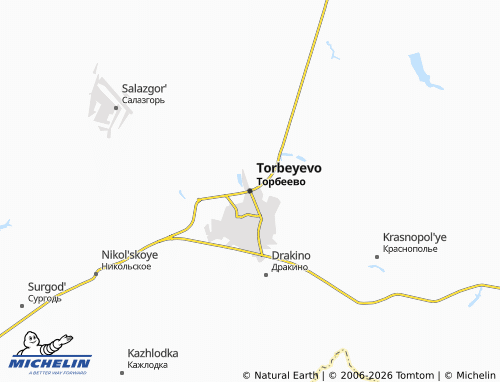 MICHELIN-Landkarte Torbeyevo - ViaMichelin