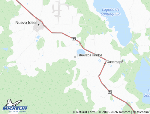 Mapa MICHELIN Esfuerzos Unidos - ViaMichelin