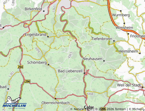 Mapa MICHELIN Bieselsberg - ViaMichelin
