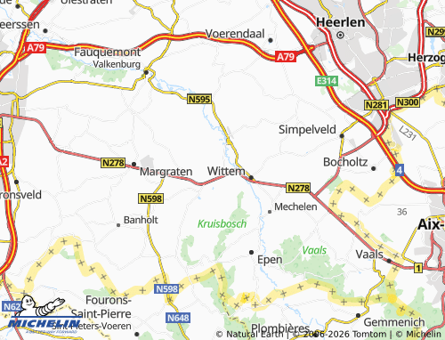 MICHELIN Gulpen map - ViaMichelin