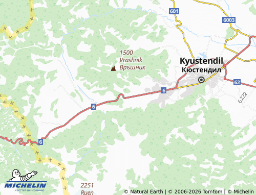 Mapa MICHELIN Vrattsa - ViaMichelin