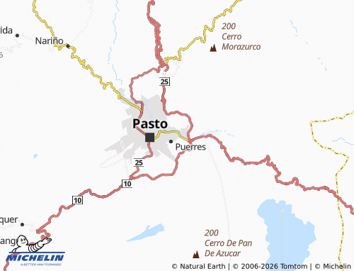 Carte MICHELIN Piedecuesta - ViaMichelin
