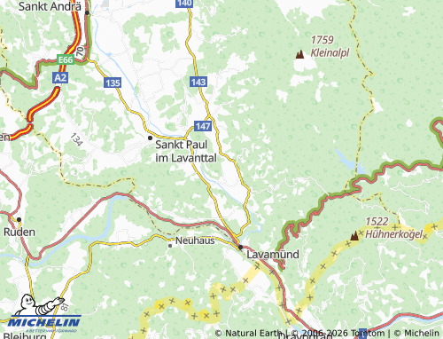 MICHELIN Unterholz map - ViaMichelin