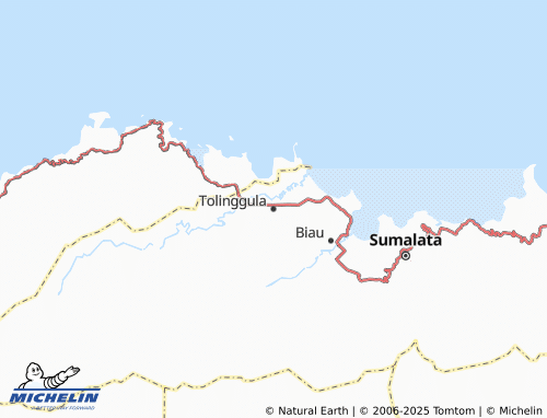 MICHELIN Tolinggula map - ViaMichelin