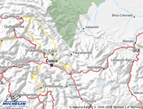 Carte MICHELIN Paucartambo - ViaMichelin