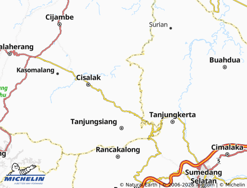 MICHELIN-Landkarte Sindanglaya - ViaMichelin