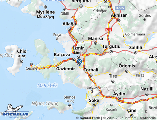 Kaart MICHELIN Karabağlar - ViaMichelin