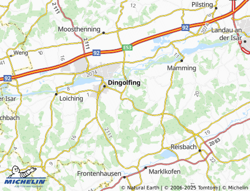 MICHELIN-Landkarte Frichlkofen - ViaMichelin