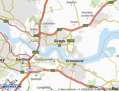 Carte MICHELIN Grays - ViaMichelin