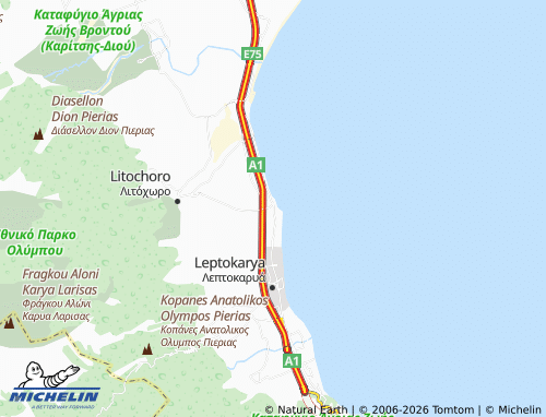 MICHELIN Plaka map - ViaMichelin