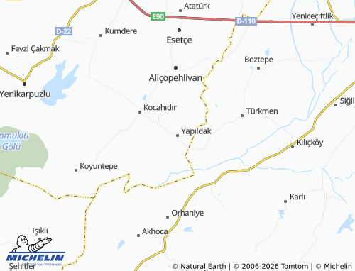 Mappa MICHELIN Yapıldak - ViaMichelin
