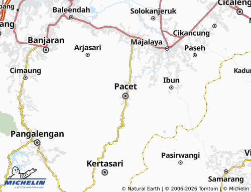 MICHELIN-Landkarte Pacet - ViaMichelin