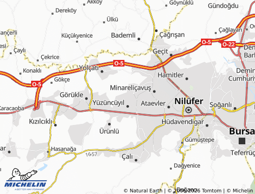 MICHELIN 19 Mayıs map - ViaMichelin