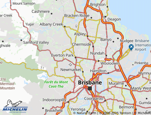 MICHELIN Everton Park map - ViaMichelin