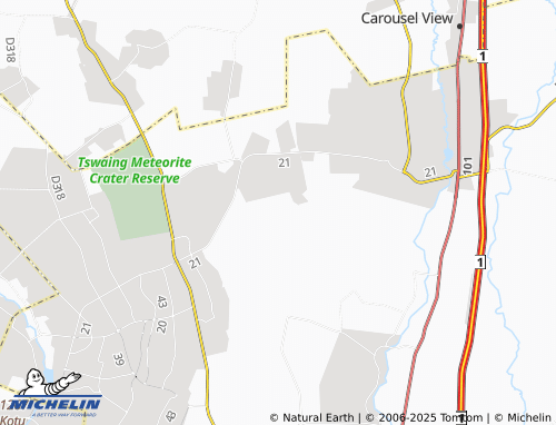 MICHELIN Stinkwater D map - ViaMichelin