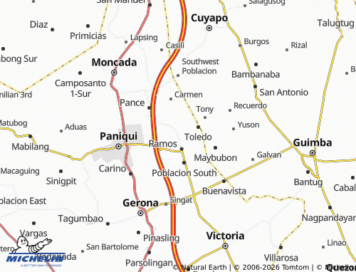 MICHELIN Coral-Iloco map - ViaMichelin