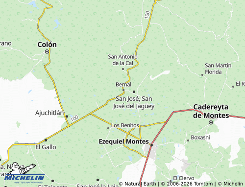 MICHELIN Rincón de Bernal map - ViaMichelin