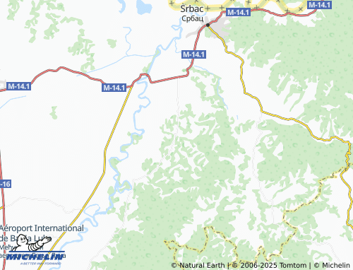 MICHELIN Nožičko map - ViaMichelin