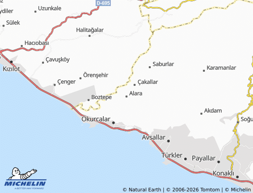Mappa MICHELIN Alara - ViaMichelin