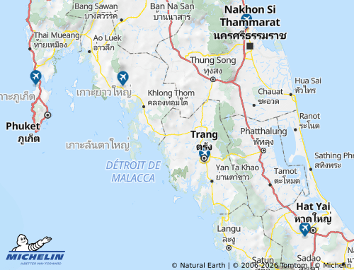 MICHELIN Amphoe Wang Wiset map - ViaMichelin