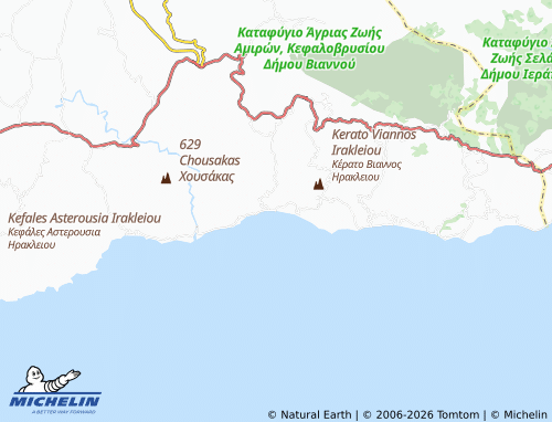 Mappa MICHELIN Keratokampos - ViaMichelin