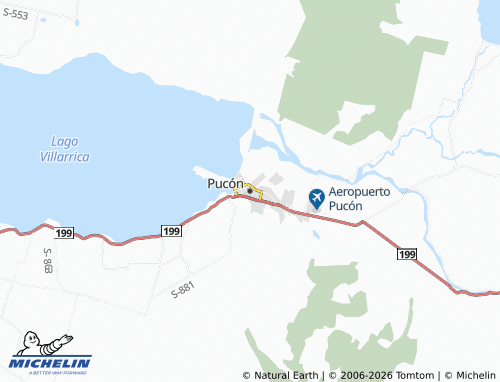 MICHELIN-Landkarte Pucon - ViaMichelin