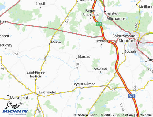 Mappa MICHELIN Marçais - ViaMichelin