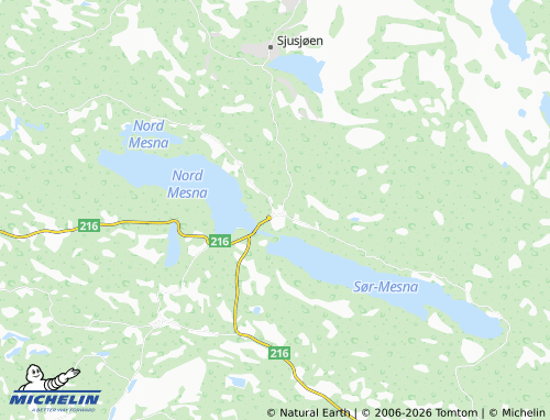 MICHELIN-Landkarte Mesnali - ViaMichelin