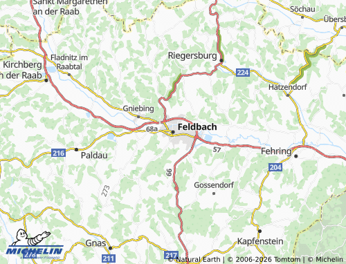 Mapa MICHELIN Feldbach - ViaMichelin