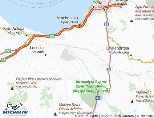 MICHELIN Chaikali map - ViaMichelin