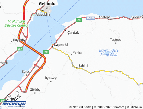 Kaart MICHELIN Yenice - ViaMichelin