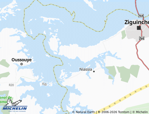 Mapa MICHELIN Mandjak - ViaMichelin