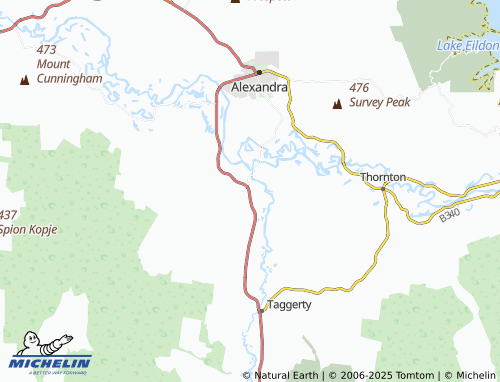 MICHELIN Acheron map - ViaMichelin