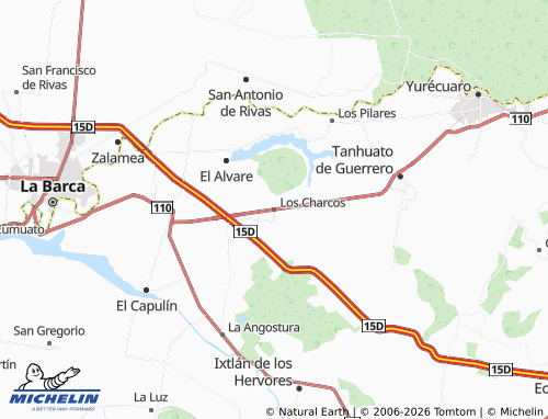 MICHELIN Los Charcos map - ViaMichelin