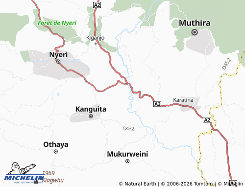 MICHELIN Muruguru map - ViaMichelin