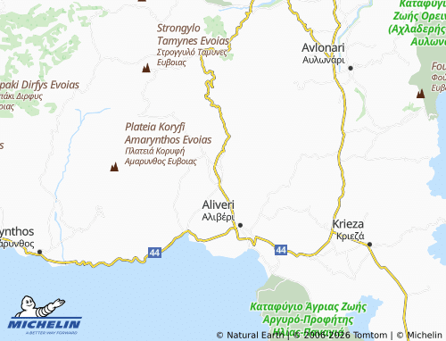 MICHELIN Agios Loukas map - ViaMichelin