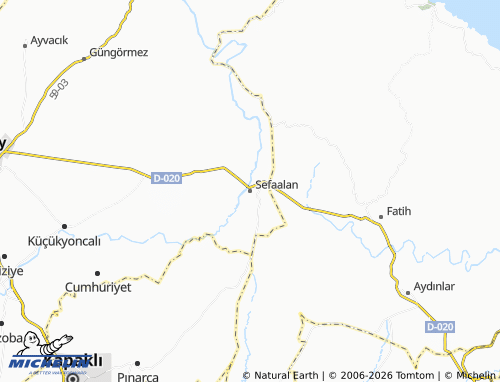 MICHELIN Sefaalan map - ViaMichelin