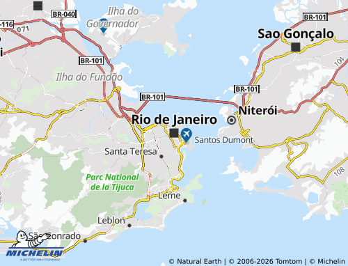 Carte MICHELIN Rio de Janeiro - ViaMichelin