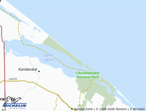 Mapa MICHELIN Chundikulam - ViaMichelin