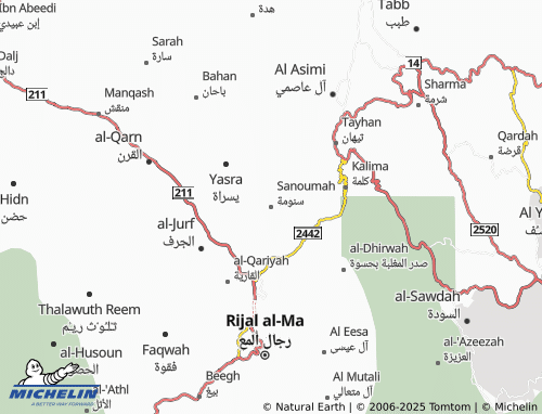 MICHELIN Sanumah map - ViaMichelin